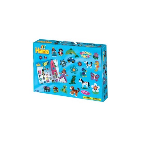 Hama perles à repasser midi, dans un coffret, 21.000 pièces