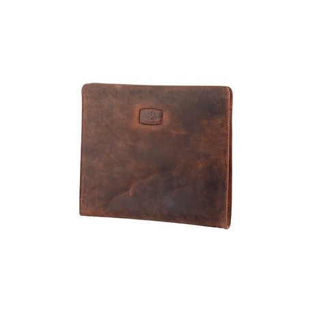 Pride&soul porte-documents "nova", cuir véritable, marron