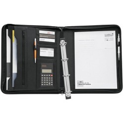 Wedo porte-documents, a4, avec calculatrice, couleur: noir