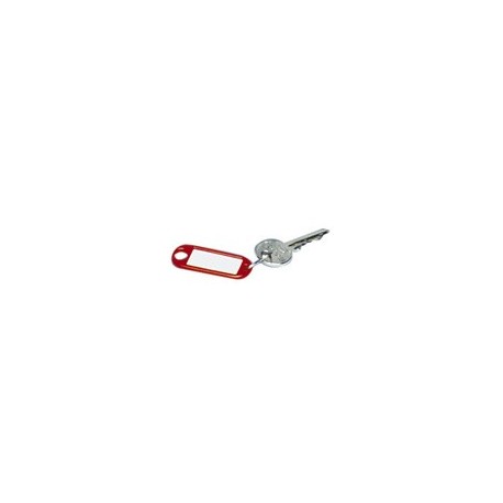 Wedo porte-clés avec anneau, diamètre: 18 mm, rouge
