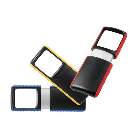 Wedo loupe outdoor rectangulaire à éclairage led, rouge