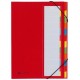 Pagna trieur deskorganizer color, 7 poches, rouge