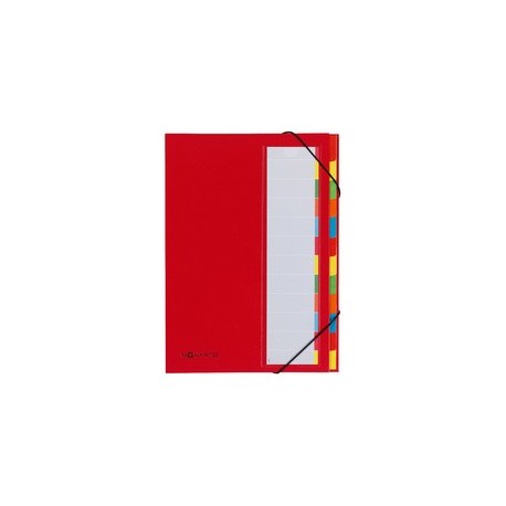 Pagna trieur deskorganizer color, 7 poches, rouge