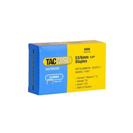 Tacwise agrafes multipack 53, galvanisé