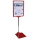 Franken porte-infos / support prix, din a4, rouge