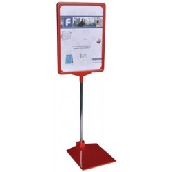 Franken porte-infos / support prix, din a4, rouge