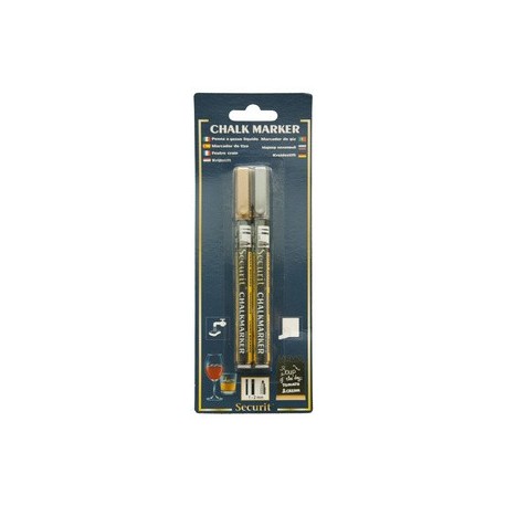 Securit feutre-craie original small, kit de 2