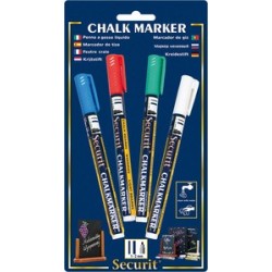 Securit feutre-craie original small, kit de 4