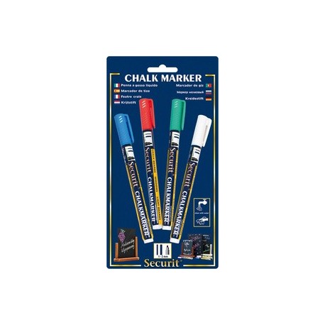Securit feutre-craie original small, set de 4