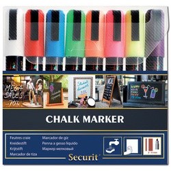 Securit feutre-craie original medium, étui de 8, couleurs