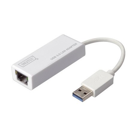 Digitus adaptateur usb 3.0 vers gigabit ethernet, blanc