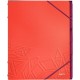 Leitz trieur urban chic, a4, pp, 6 compartiments, rouge
