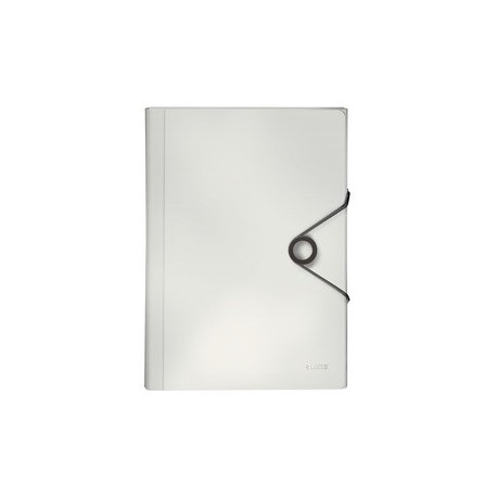 Leitz trieur solid, a4, pp, 6 compartiments, rouge clair