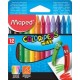 Maped crayon de cire color'peps wax, étui en carton de 12