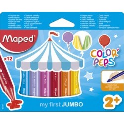 Maped my first crayon de cire color'peps jumbo, étui de 12