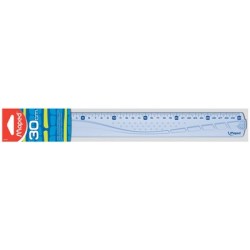 Maped règle plate geometric, 400 mm, en plastique