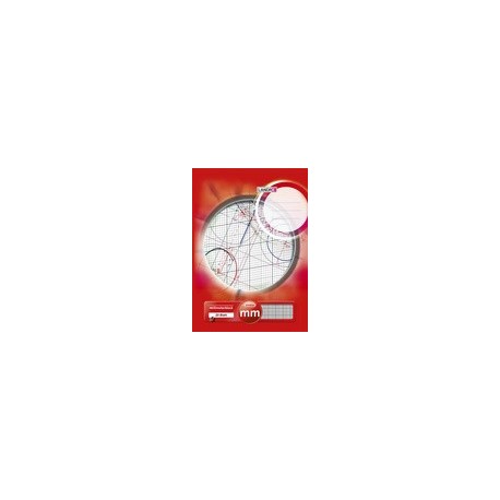 LandrÉ bloc à papier millimétré din a4, 25 feuilles, 80 g/m2
