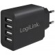 Logilink chargeur secteur usb, 4x usb, 24 watts, noir