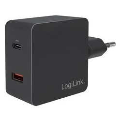 Logilink chargeur secteur usb,usb-c pd&1x usb-a quick charge