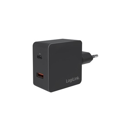 Logilink chargeur secteur usb,usb-c pd&1x usb-a quick charge