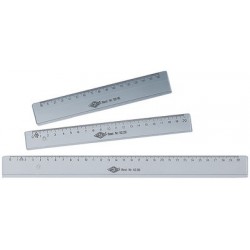 Wedo règle plate, 160 mm, en plastique, transparente