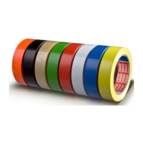 Tesa ruban adhésif d'emballage 4104, pvc, blanc, 12 mm x 66m