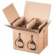 Smartboxpro carton d'expédition pour 3 bouteilles (LOT DE 10)