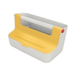 Leitz boîte de rangement portable cosy, gris clair/jaune