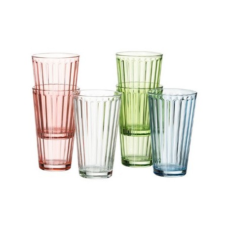 Ritzenhoff & breker longdrinkglas "lawe", 400 ml, hellblau