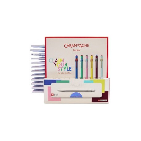 Caran d'ache stylo à bille rétractable 849 claim your style