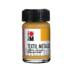 Marabu peinture pour tissu "textil metallic", 15 ml, argent