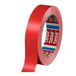 Tesa ruban adhésif d'emballage 60404, 9 mm x 66 m, rouge