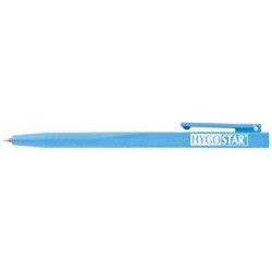 Hygostar stylo à bille economy, détectable, bleu