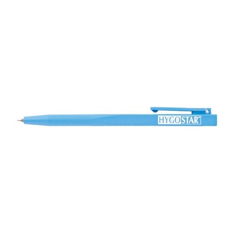 Hygostar stylo à bille economy, détectable, bleu