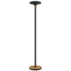 Unilux lampadaire led baly bamboo, bambou noir