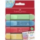 Faber-castell surligneur textliner 1546 pastel, étui de 8