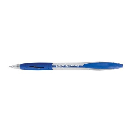 Bic stylo à bille rétractable atlantis classic, noir