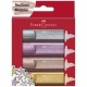 Faber-castell surligneur textliner 1546 metallic, étui de 8
