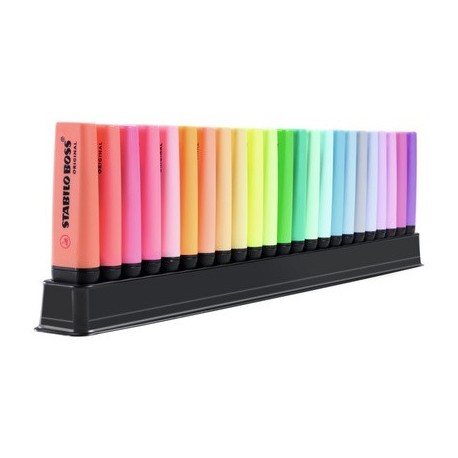 Stabilo surligneur boss original, set de bureau de 23