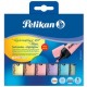 Pelikan surligneur 490 pastel, étui de 6, couleurs assorties