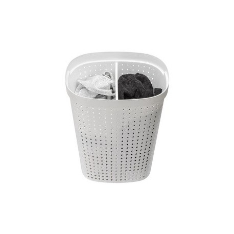 Plast team panier à linge seoul, 60,8 litres, ovale, gris