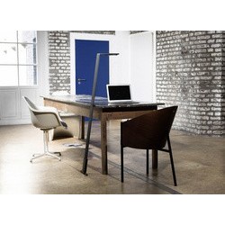 Luctra lampadaire mobile rechargeable à led flex, noir