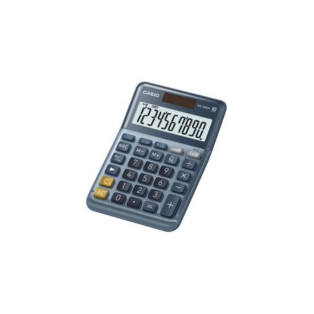 Casio calculatrice de bureau ms-100em, 10 chiffres, argent