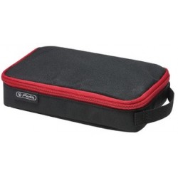Herlitz trousse "2 go", noir/rouge