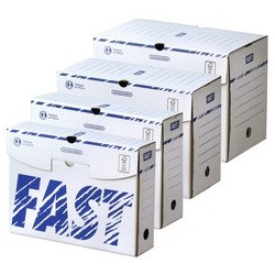Fast boîte archives, 250 x 330 mm, largeur de dos: 100 mm (LOT DE 25)
