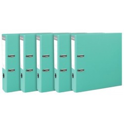 Exacompta classeur à levier premium, a4, 80 mm, turquoise