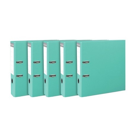 Exacompta classeur à levier premium, a4, 80 mm, turquoise