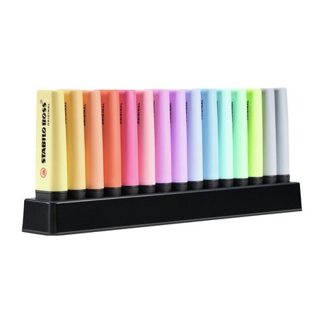 Stabilo surligneur boss original pastel, set de table de 15