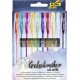 Folia stylo gel glitter, couleurs assorties, étui de 10