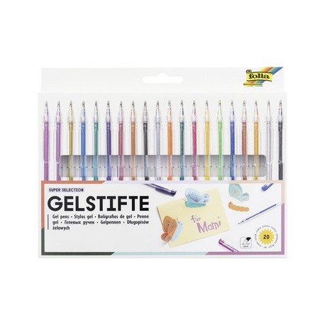 Folia stylo gel super selection, étui de 20